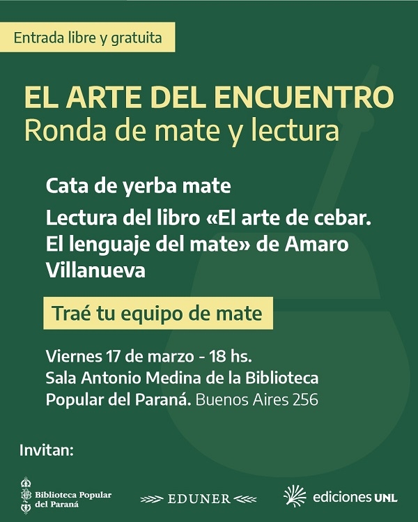 El arte del encuentro. Ronda de mate y lectura