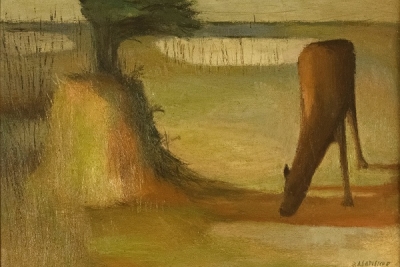 El Caballo (1955) Ricardo Supisiche. Óleo | 68 x 48,5 cm 