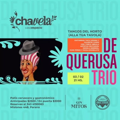 De Querusa Trío debuta en el patio de Chavela