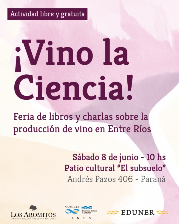 Feria de libros “Vino la ciencia”