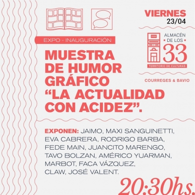 Inauguran muestra de humor gráfico en Almacén de los 33