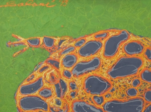 "Cururú" (1993) Acrílico sobre tela (detalle) Oscar "Tucho" Salarí