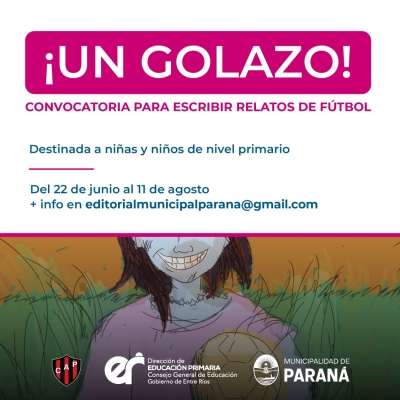 Convocan a niñas y niños para escribir relatos de fútbol